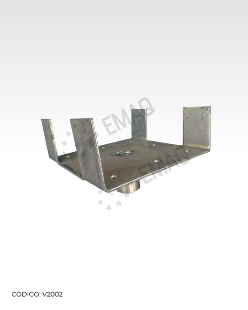 Cabezal mixto para uso en puntal metálico o polín.