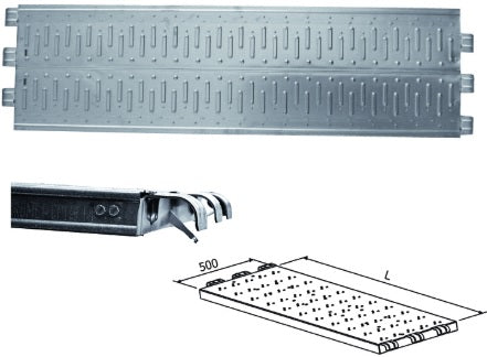 Plataforma Lisa 50x180 para Andamio.